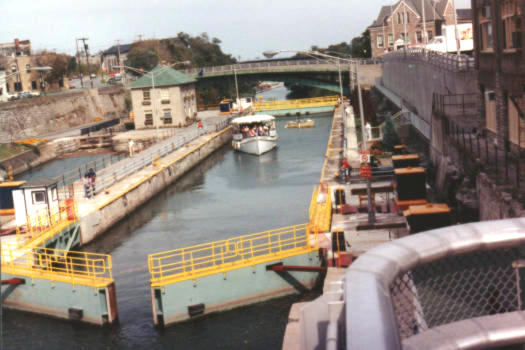 The locks on the Erie Canal