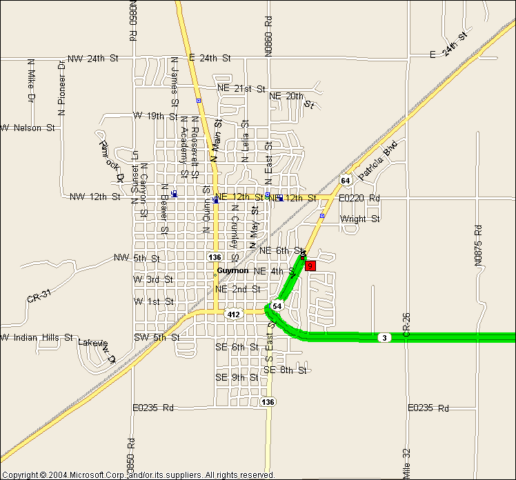 Guymon Map