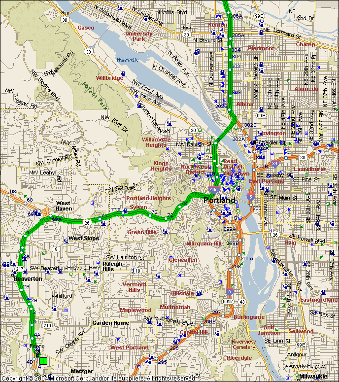Map Of Leaving Embassy Suites