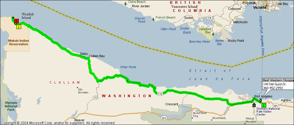 Port Angeles to Neah Bay