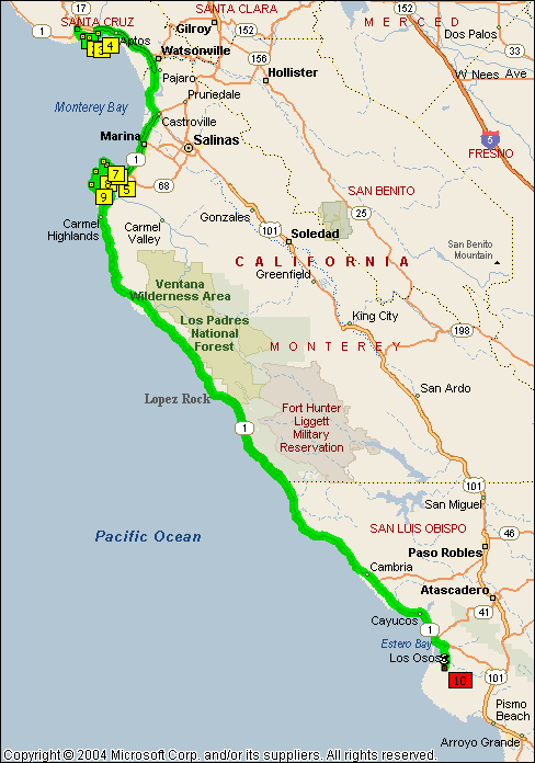 Santa Cruz to Los Osos