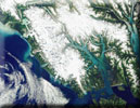 Glacier Bay from space