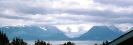 Glaciers across Kachemak Bay