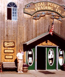 Owen poses at the Coal Point Trading Company