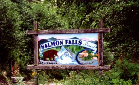 Salmon Falls Resort Sign