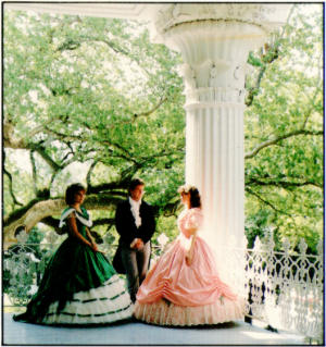 2 Belles & a Beau on porch