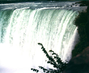 At the top of Horseshoe Falls